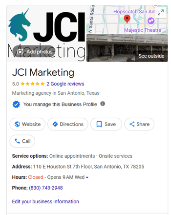 google my business profile in digital marketing 