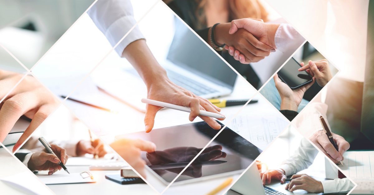 people using tech for logistics marketing decision-making