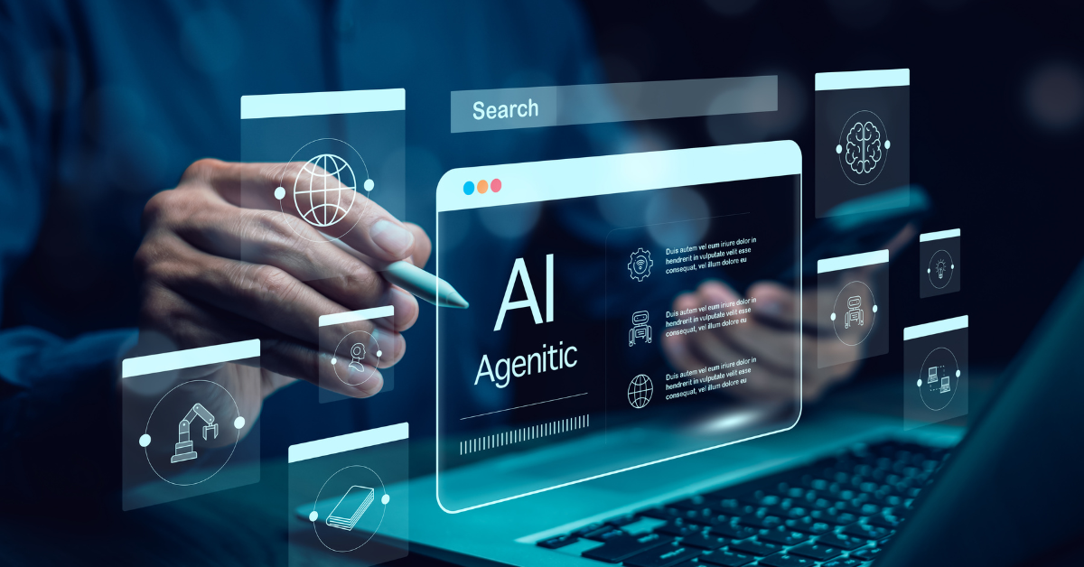 person using agentic AI to interact with systems across logistics and beyond